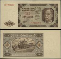 10 złotych 1.07.1948, seria H, numeracja 7988790