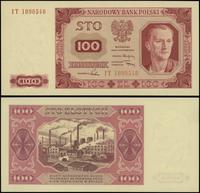 100 złotych 1.07.1948, seria IT, numeracja 10905