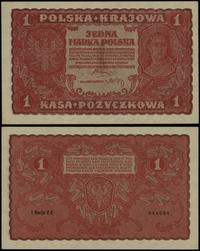 1 marka polska 23.08.1919, seria I-CC, numeracja