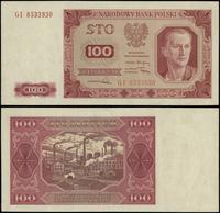 100 złotych 1.07.1948, seria GI, numeracja 85339