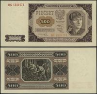 500 złotych 1.07.1948, seria BG, numeracja 45597