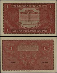 1 marka polska 23.08.1919, seria I-W, numeracja 