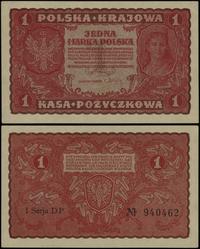 1 marka polska 23.08.1919, seria I-DP, numeracja