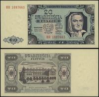 20 złotych 1.07.1948, seria HR, numeracja 109766