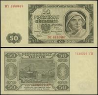 50 złotych 1.07.1948, seria DY, numeracja 666066