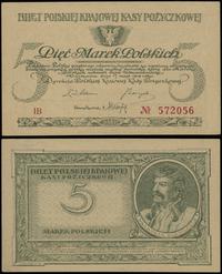 5 marek polskich 17.05.1919, seria IB, numeracja