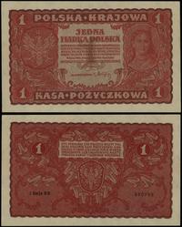 1 marka polska 23.08.1919, seria I-BN, numeracja