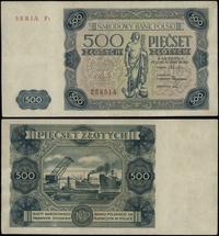 500 złotych 15.07.1947, seria F3, numeracja 2245