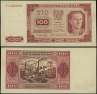 100 złotych 1.07.1948, seria FD, numeracja 50936