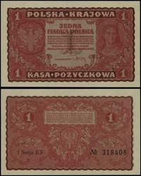 1 marka polska 23.08.1919, seria I-EF, numeracja
