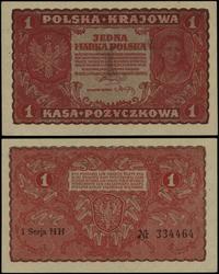 1 marka polska 23.08.1919, seria I-HH, numeracja