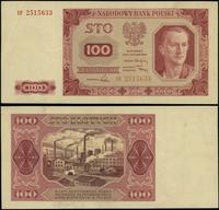 100 złotych 1.07.1948, seria EF, numeracja 25156