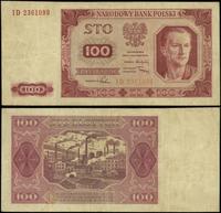 100 złotych 1.07.1948, seria ID, numeracja 23610