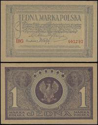 1 marka polska 17.05.1919, seria IBG, numeracja 
