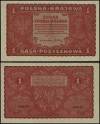 1 marka polska 23.08.1919, seria I-AB, numeracja