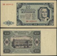 20 złotych 1.07.1948, seria DH, numeracja 462641