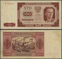 100 złotych 1.07.1948, seria F, numeracja 327624