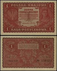 1 marka polska 23.08.1919, seria I-GD, numeracja