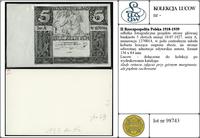 Polska, odbitka fotograficzna projektu strony głównej banknotu 5 złotych, emisji 10.07.1927