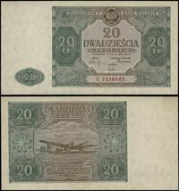 20 złotych 15.05.1946, seria E, numeracja 715684