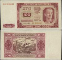 100 złotych 1.07.1948, seria GS, numeracja 50849