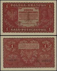 1 marka polska 23.08.1919, seria I-HV, numeracja