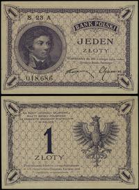 1 złoty 28.02.1919, seria 23 A, numeracja 018686