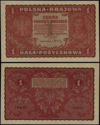 1 marka polska 23.08.1919, seria I-BP, numeracja
