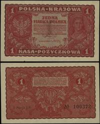 1 marka polska 23.08.1919, seria I-JS, numeracja