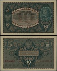 10 marek polskich 23.08.1919, seria II-BC, numer