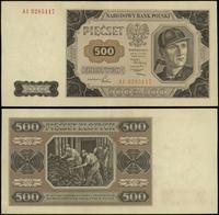 500 złotych 1.07.1948, seria AI, numeracja 32851
