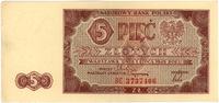 5 złotych 1.07.1948, seria BE, Miłczak 135c