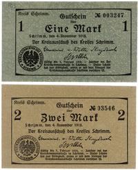 1 i 2 marki 4.11.1918, łącznie 2 sztuki