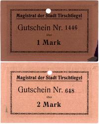 1 i 2 marki (1914), -bez stempla-, łącznie 2 szt