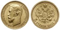 5 rubli 1903 (AP), Petersburg, złoto próby '900'