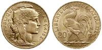 20 franków 1907, Paryż, Marianna, złoto 6.45 g, 