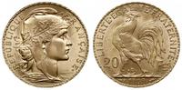 20 franków 1909, Paryż, Marianna, złoto 6.45 g, 
