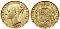 1 funt (1 sovereign) 1877 S, Sydney, młoda głowa