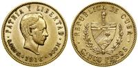 Kuba, 5 peso, 1916