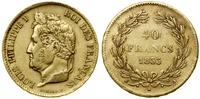 Francja, 40 franków, 1833 A