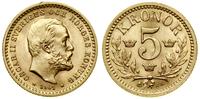 Szwecja, 5 koron, 1901 EB