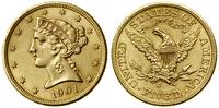 Stany Zjednoczone Ameryki (USA), 5 dolarów, 1901 S