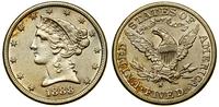 Stany Zjednoczone Ameryki (USA), 5 dolarów, 1888 S