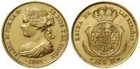 Hiszpania, 100 reali, 1861