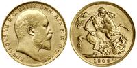 1 funt (1 sovereign) 1909, Londyn, złoto 7.98 g,