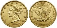 Stany Zjednoczone Ameryki (USA), 10 dolarów, 1907