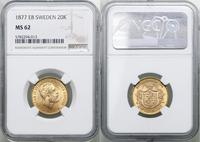 Szwecja, 20 koron, 1877 EB