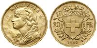 20 franków 1930 B, Berno, typ Vreneli, złoto 6.4