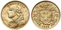 Szwajcaria, 20 franków, 1935 L-B