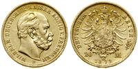20 marek 1872 B, Hannover, data u dołu rewersu, 